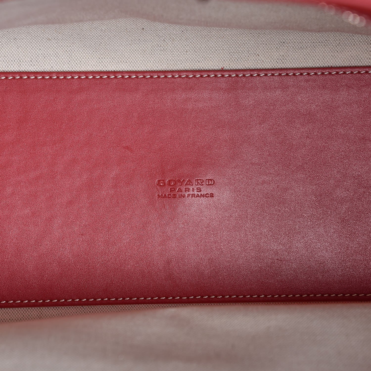 Goyard Goyardine Marquises Tote Red 7 of 10