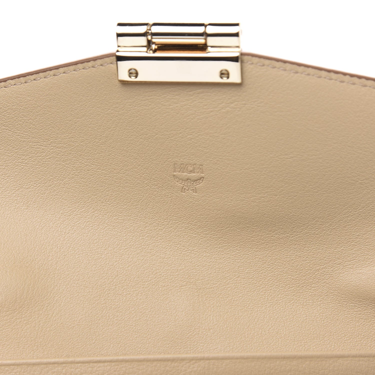 MCM Metallic Visetos Patricia Wallet On Chain Gold 6 of 10