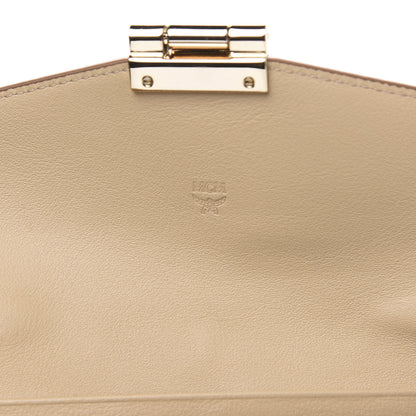 MCM Metallic Visetos Patricia Wallet On Chain Gold 6 of 10