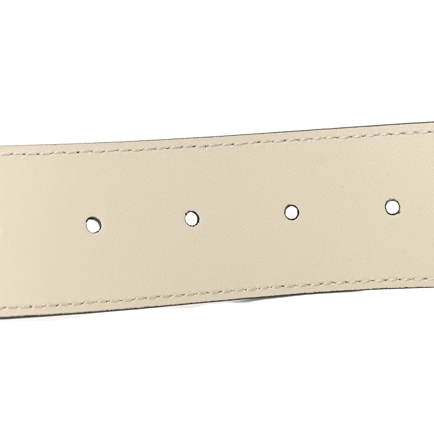 Gucci Calfskin Double G 40mm Belt 80 32 Mystic White 3 of 5