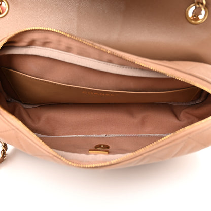 Chanel Caviar Quilted Medium Single Flap Beige 5 of 10