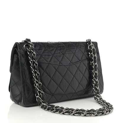 Chanel Aged Calfskin Quilted Medium Double Flap Black 3 of 12
