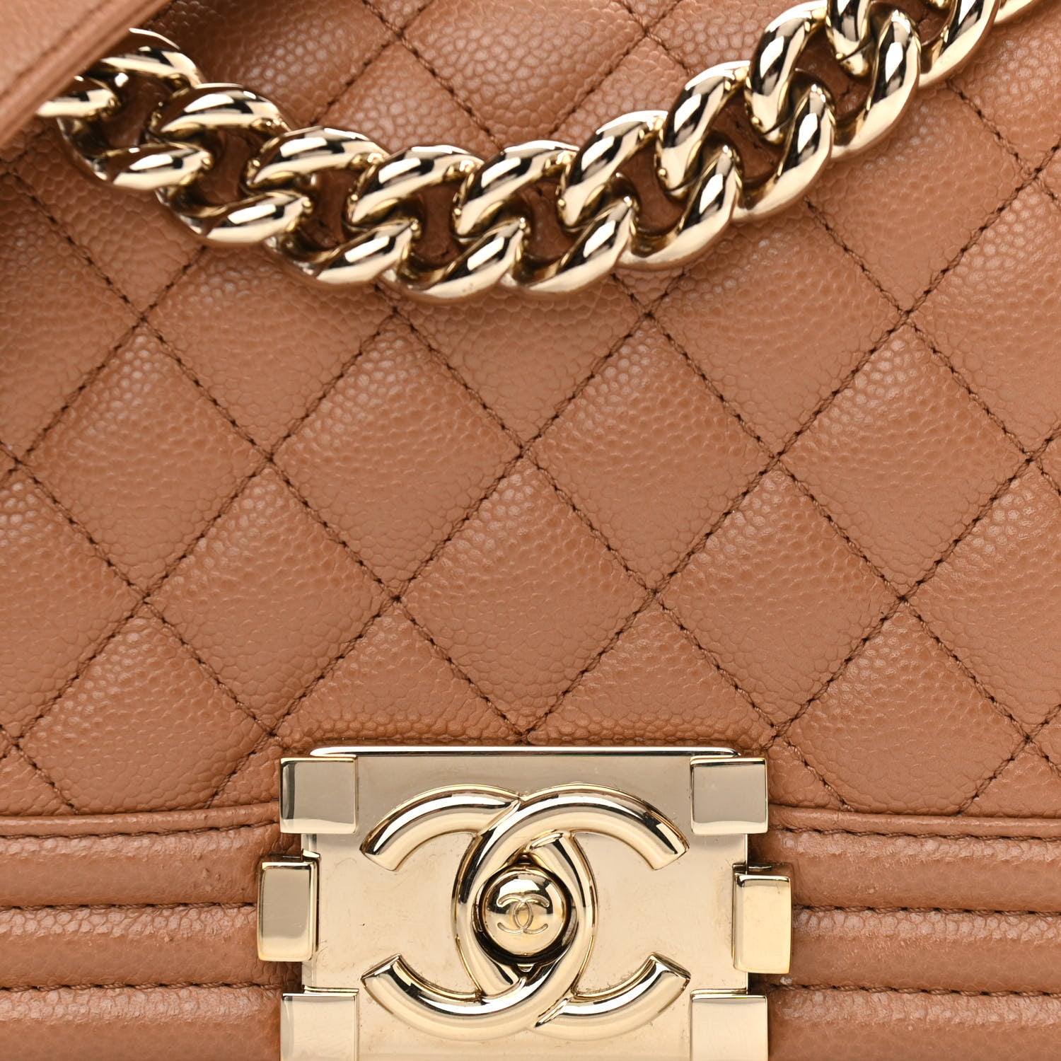 Chanel Caviar Quilted Small Boy Flap Brown 8 of 11