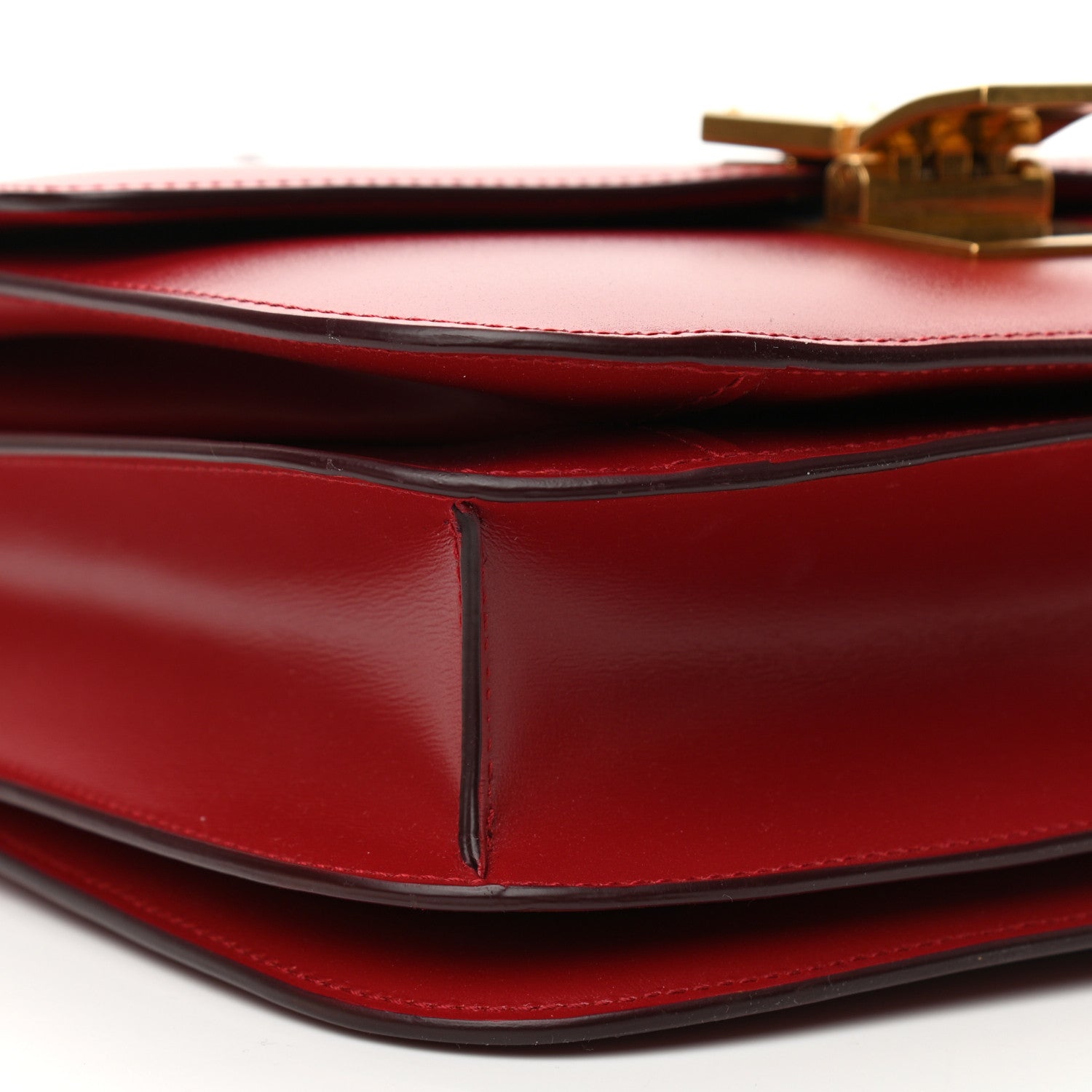 Celine Box Calfskin Medium Classic Box Flap Bag Red 9 of 10