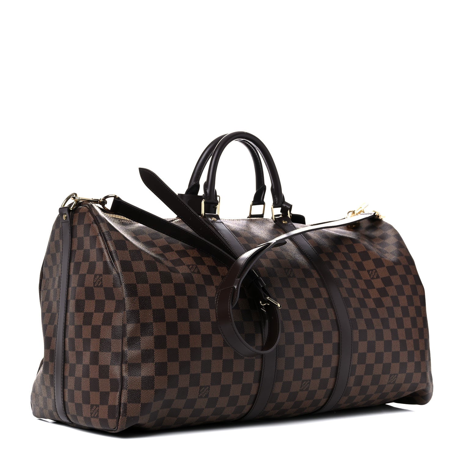 Louis Vuitton Damier Ebene Keepall Bandouliere 55 4 of 20