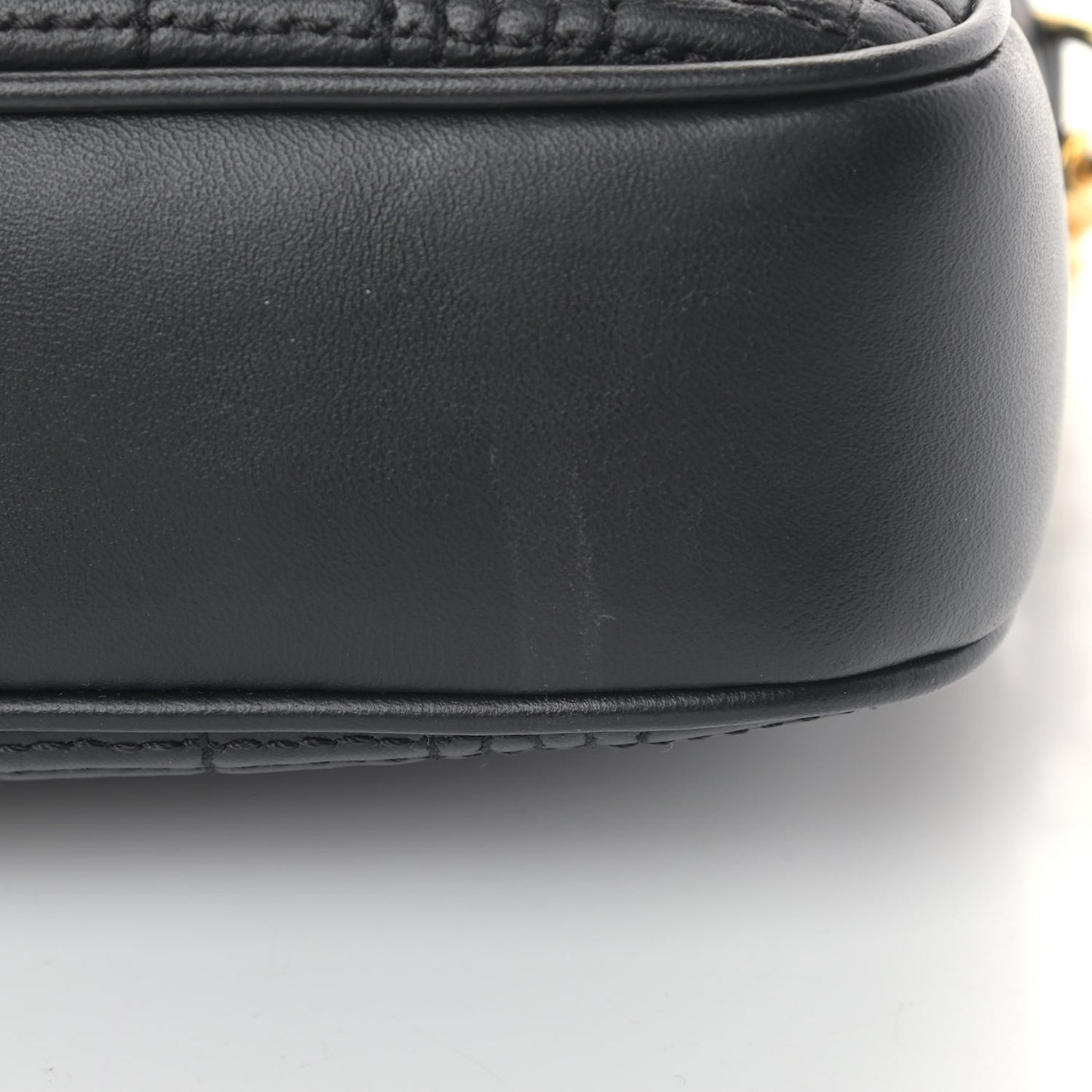Lambskin Quilted Camera Bag Black