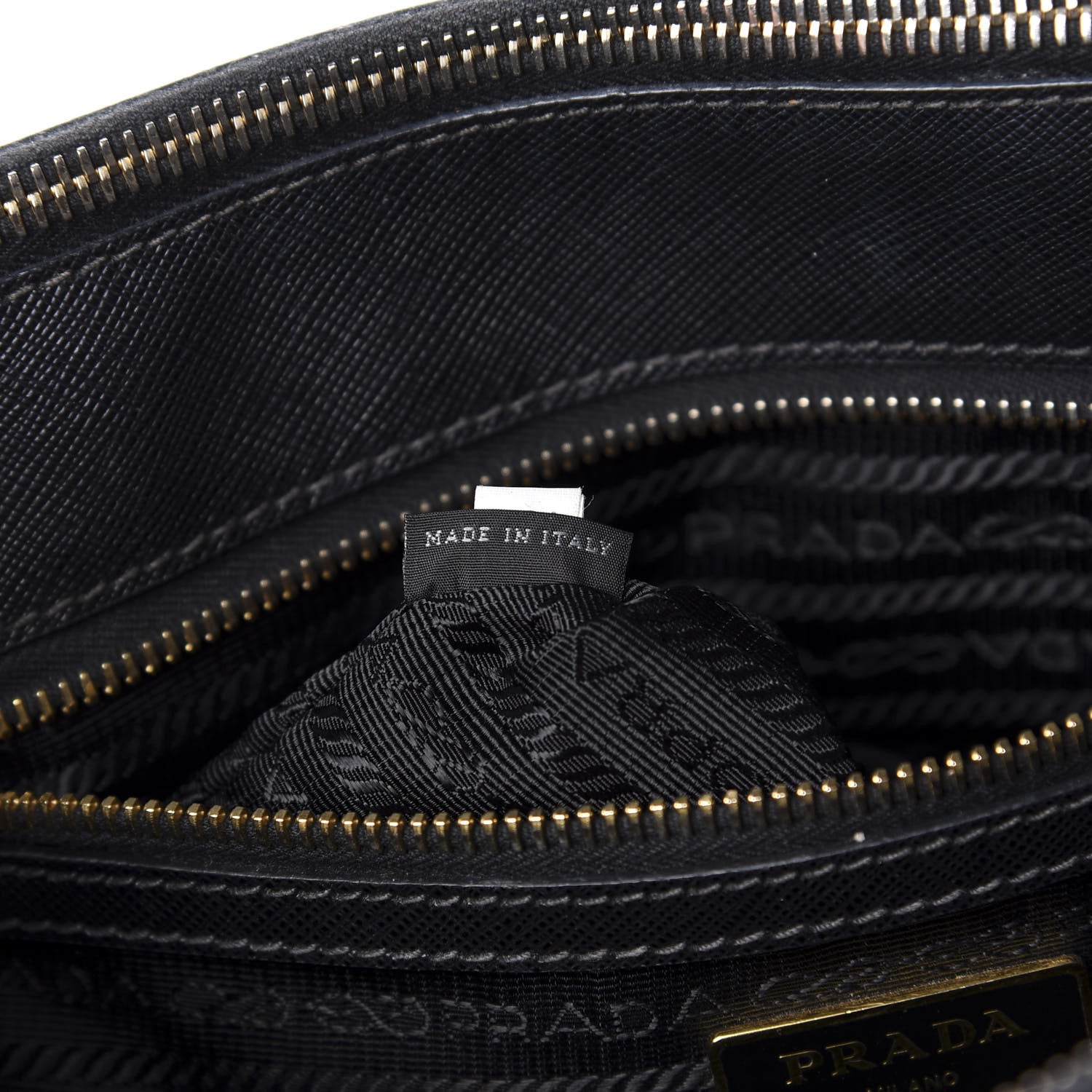 Prada Saffiano Small Galleria Double Zip Tote Black 10 of 15