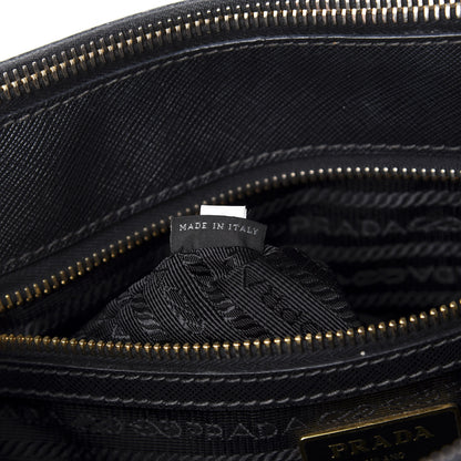 Prada Saffiano Small Galleria Double Zip Tote Black 10 of 15
