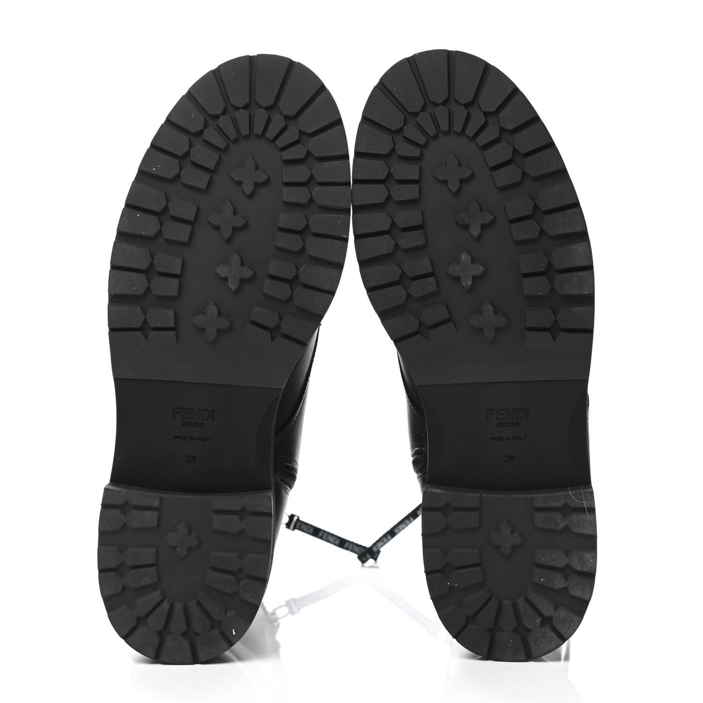 Nappa FF Embossed Womens Boots 38 Black