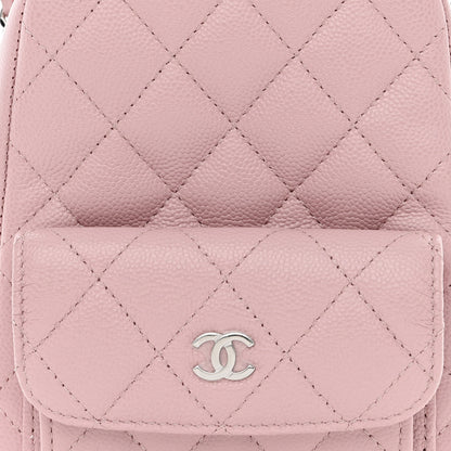 Chanel Caviar Quilted CC Mini Classic Backpack Light Pink 9 of 12