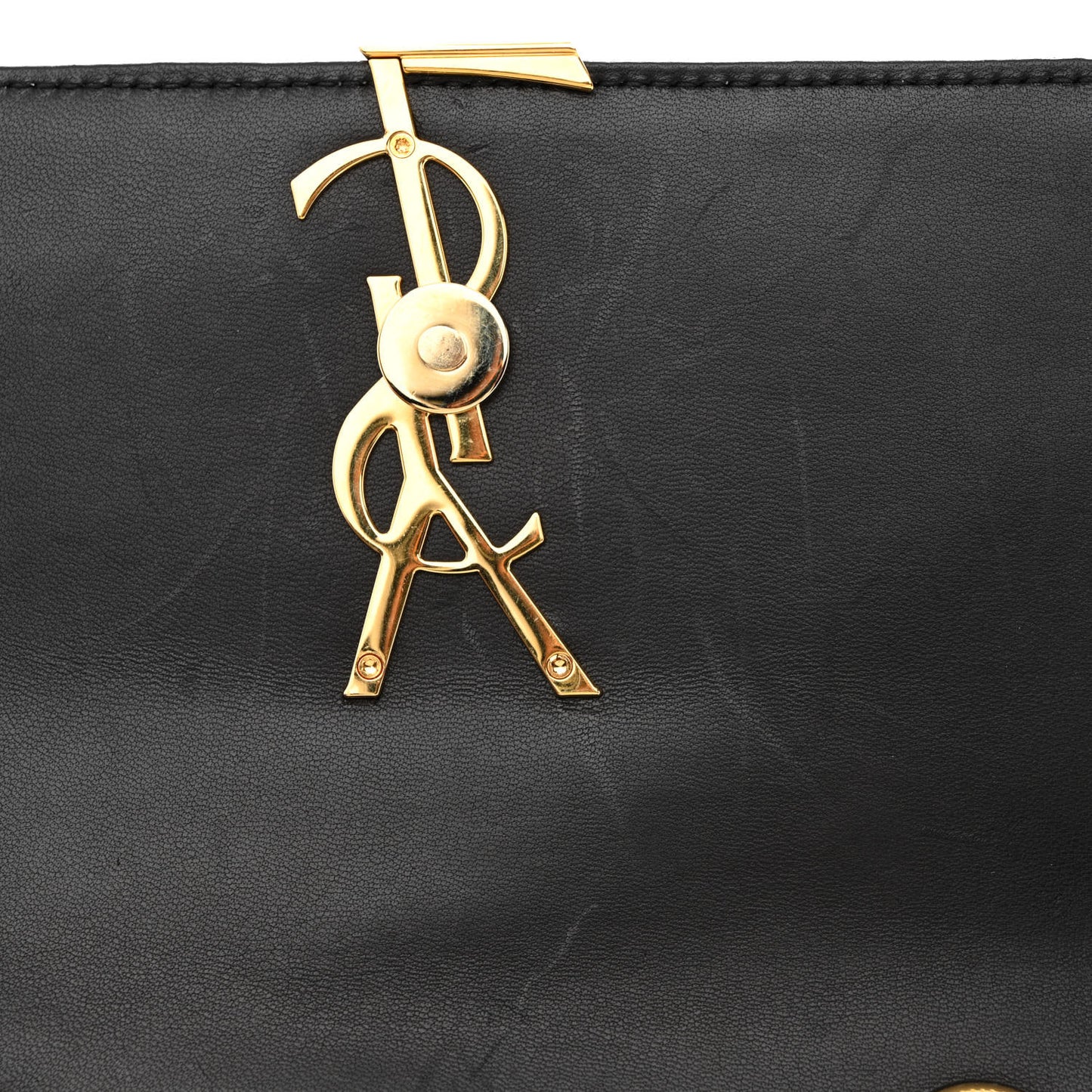 Lambskin Matelasse Monogram Small Vicky Chain Bag Black