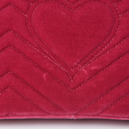 Gucci Velvet Matelasse Blind for Love Embroidered Medium GG Marmont Shoulder Bag Light Raspberry Rose Multicolor 11 of 11