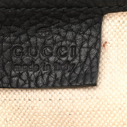 Gucci Calfskin Small GG Marmont Top Handle Bag Black 6 of 15