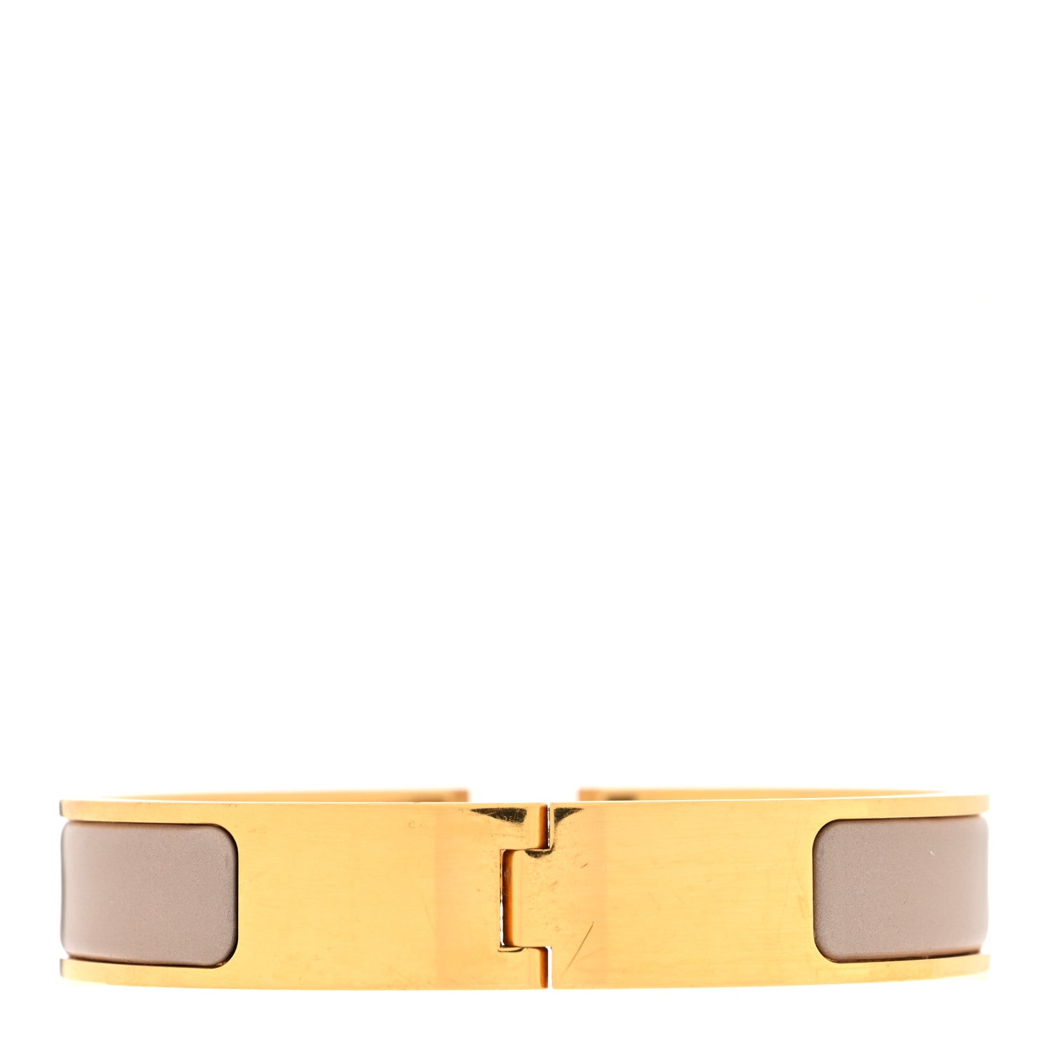 Hermes Enamel Narrow Clic Clac H Bracelet PM Marron Glace 3 of 5