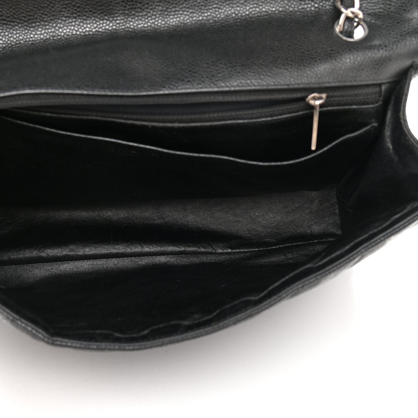 Caviar Quilted Maxi Single Flap Black