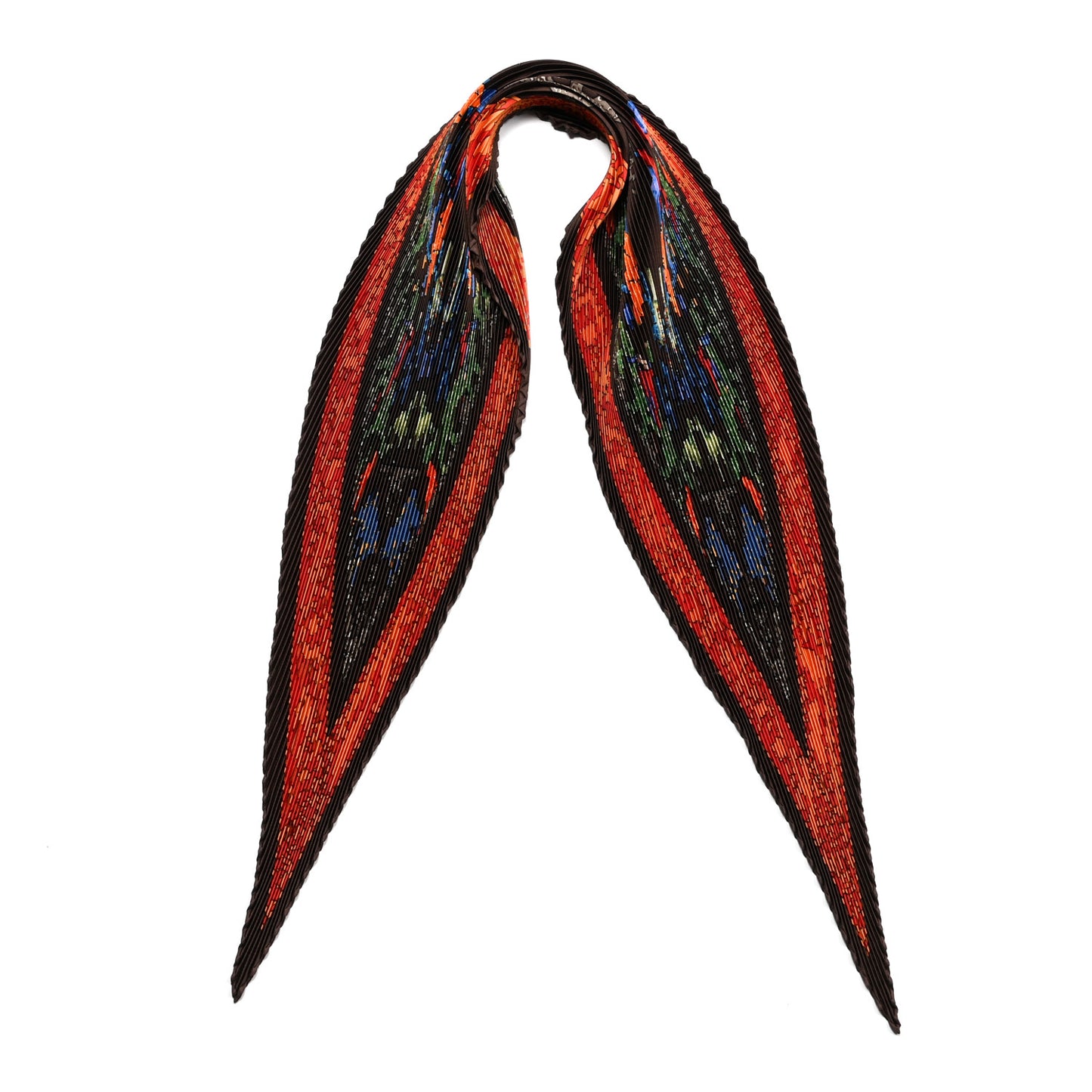 Silk Plisse Early America Scarf 90