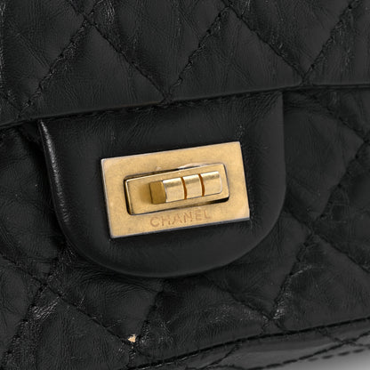 Chanel Aged Calfskin Quilted 2.55 Reissue Mini Flap Black 8 of 13