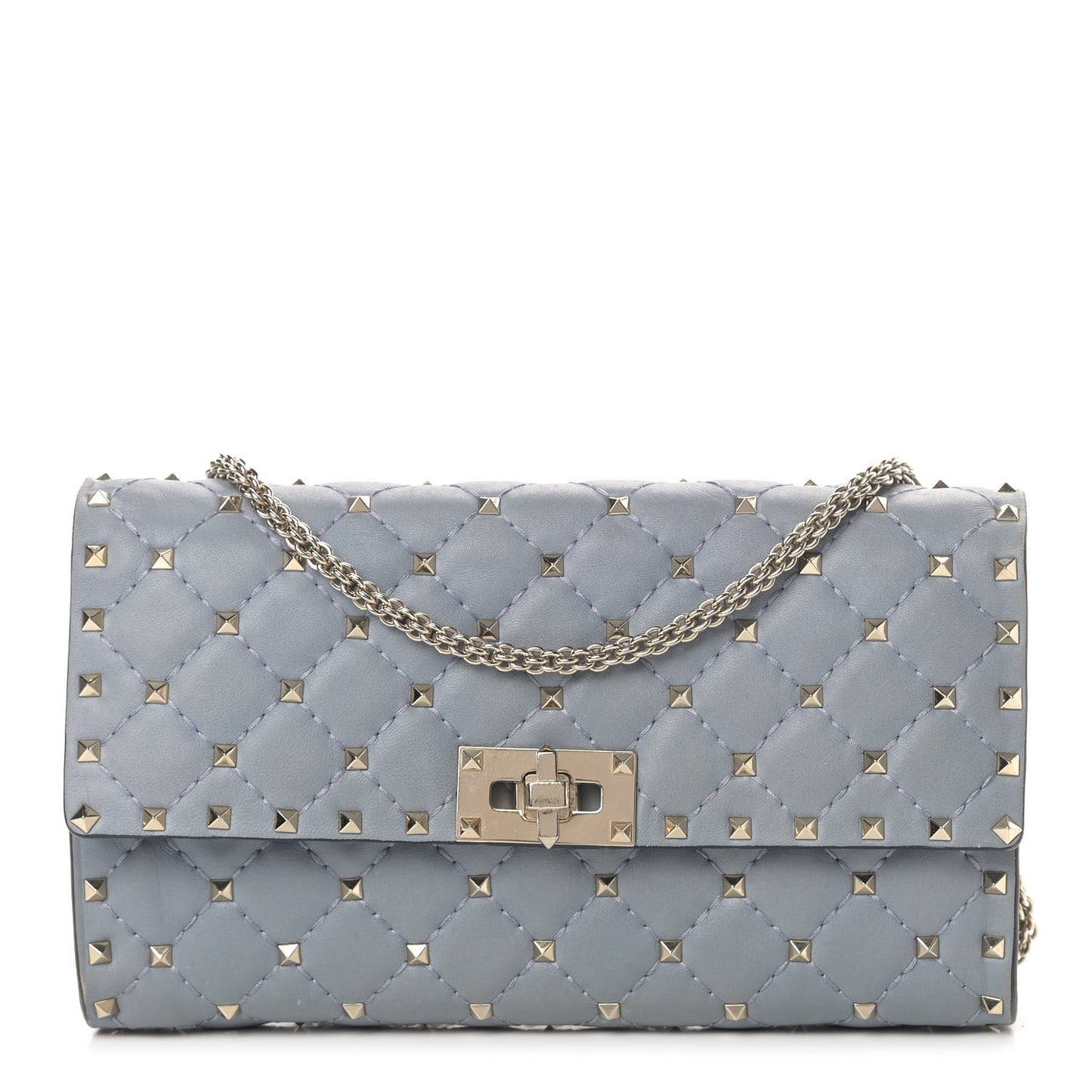 Nappa Rockstud Spike Wallet on Chain Nube
