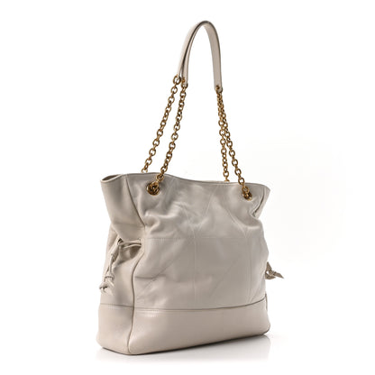 Saint Laurent Lambskin Small Jamie Shopping Tote Creme Soft 4 of 11