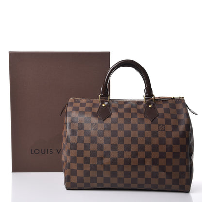 Louis Vuitton Damier Ebene Speedy 30 9 of 9