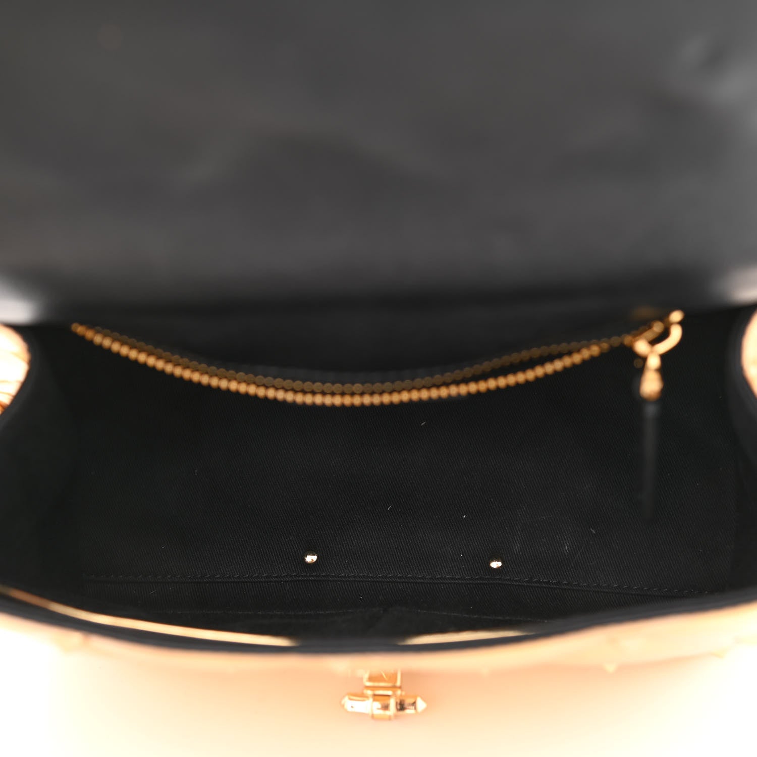 Valentino Garavani Metallic PVC Candystud Top Handle Bag Gold 5 of 9