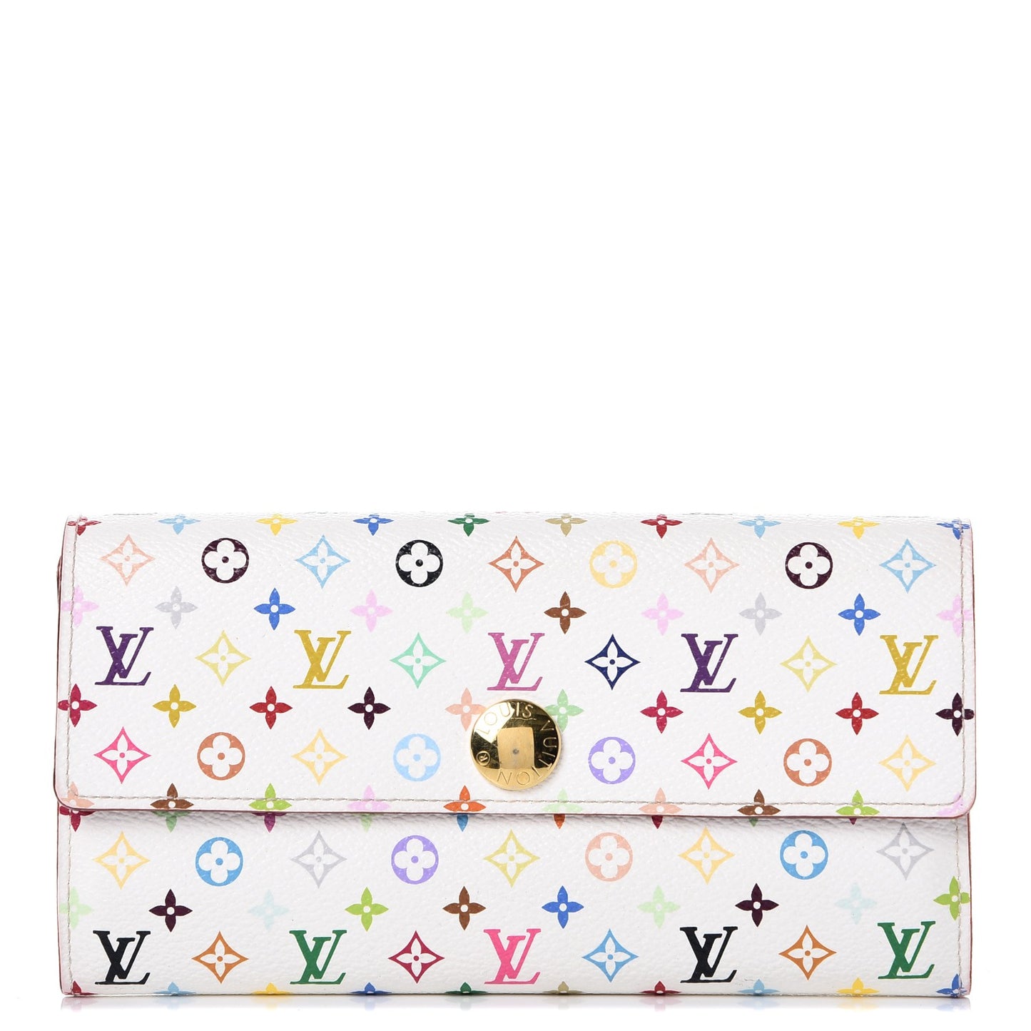 Monogram Multicolor Sarah Wallet White Eglantine