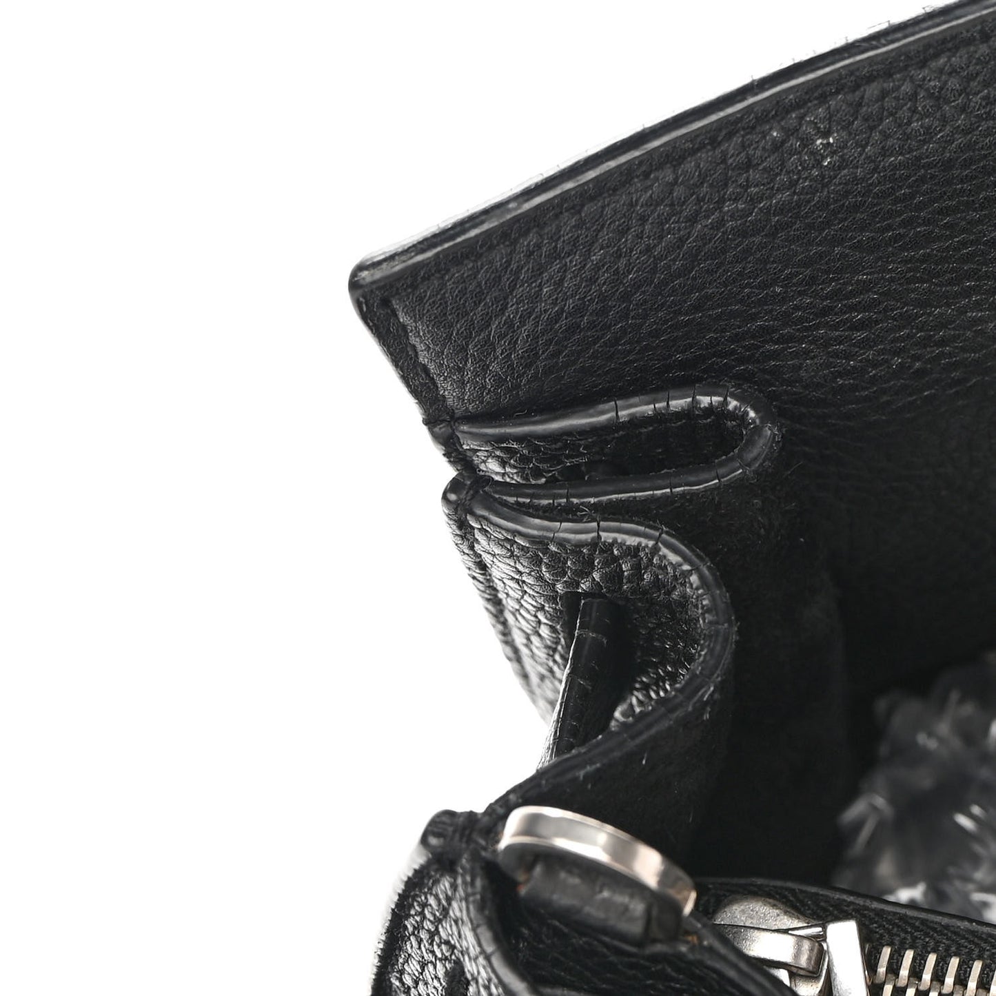Grained Calfskin Medium Souple Sac De Jour Black