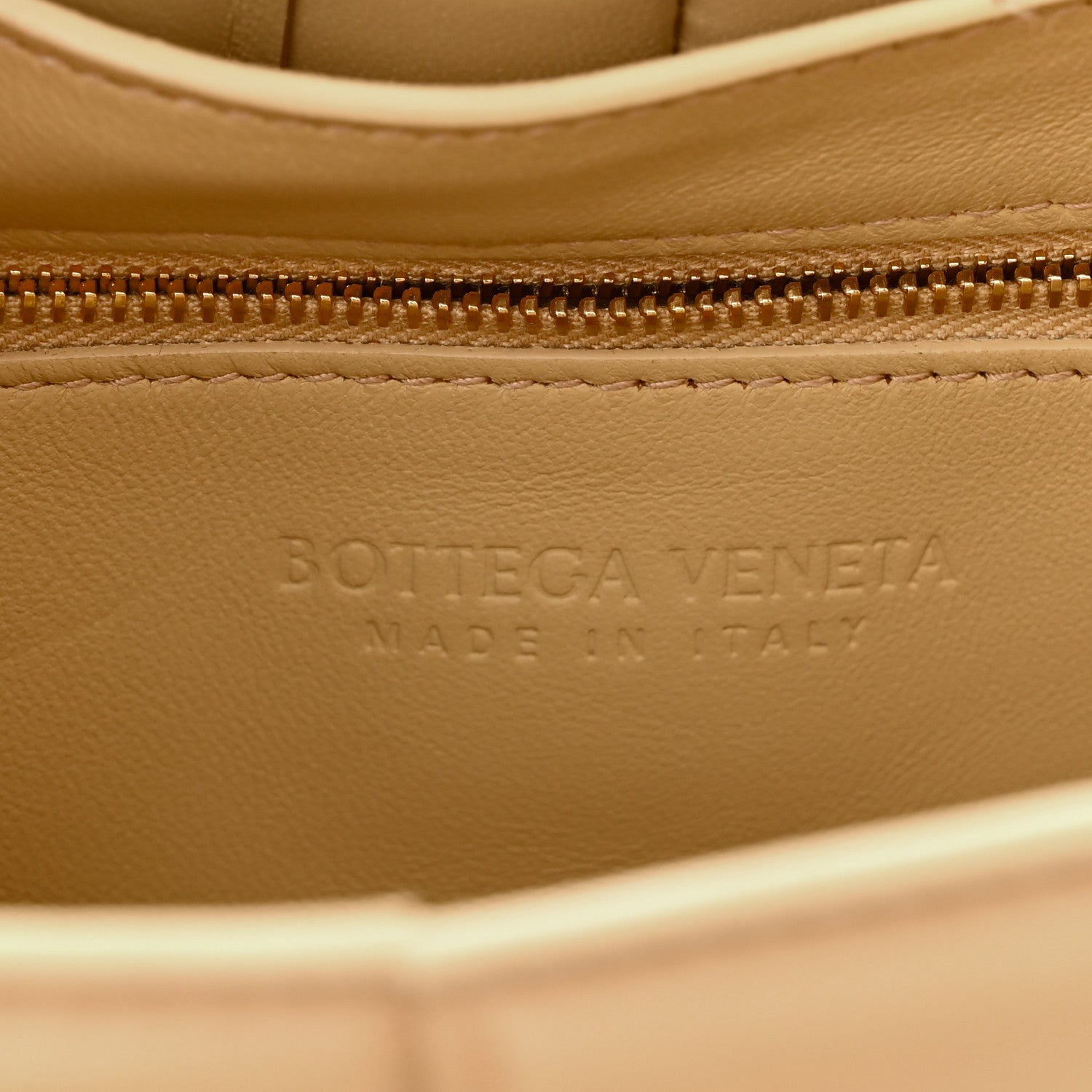 Bottega Veneta Lambskin Maxi Intreccio Padded Chain Cassette Crossbody Bag Almond 6 of 11