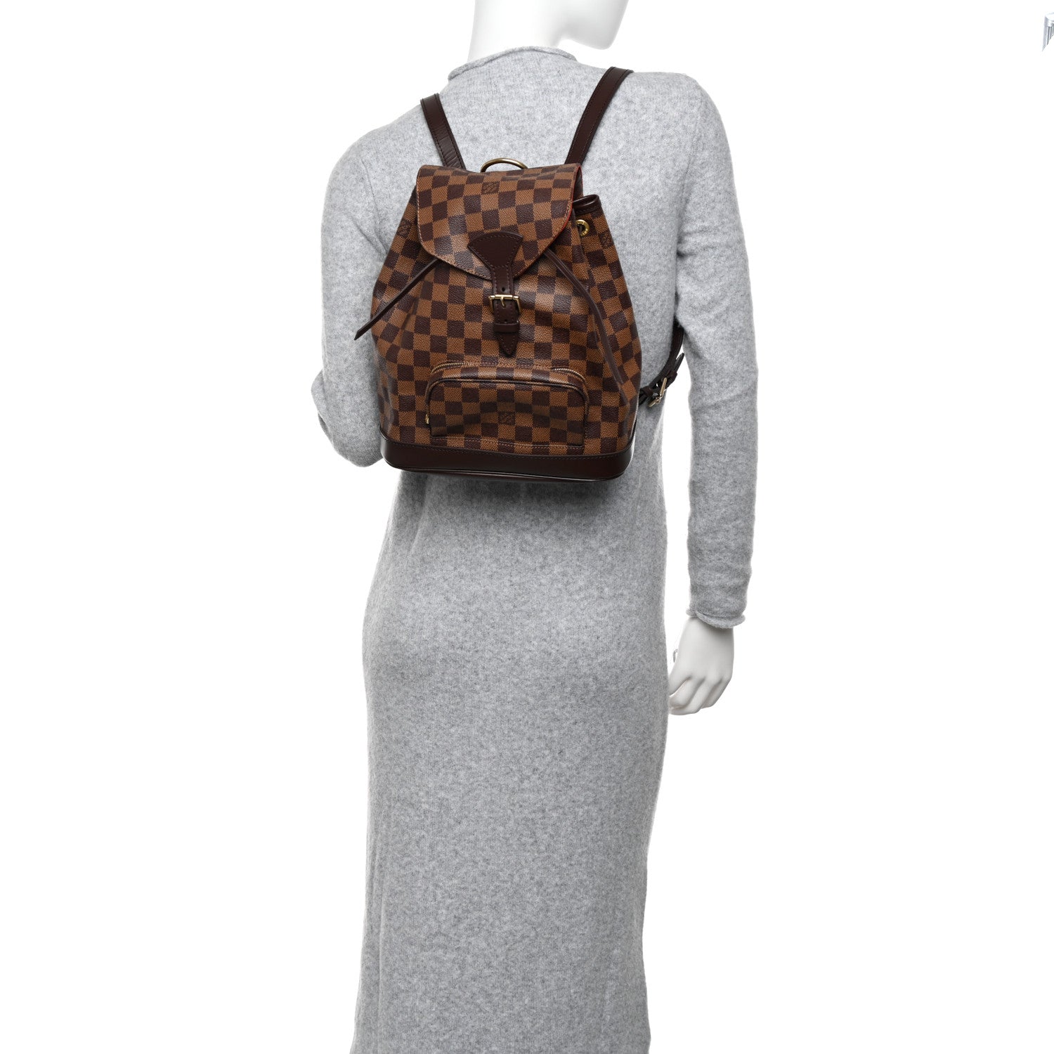 Louis Vuitton Damier Ebene Montsouris MM Backpack 2 of 12