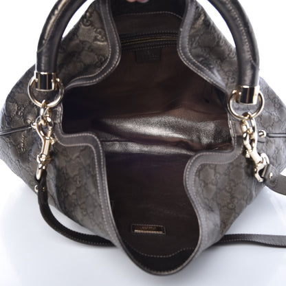 Gucci Guccissima Large Indy Top Handle Hobo Metallic 5 of 8