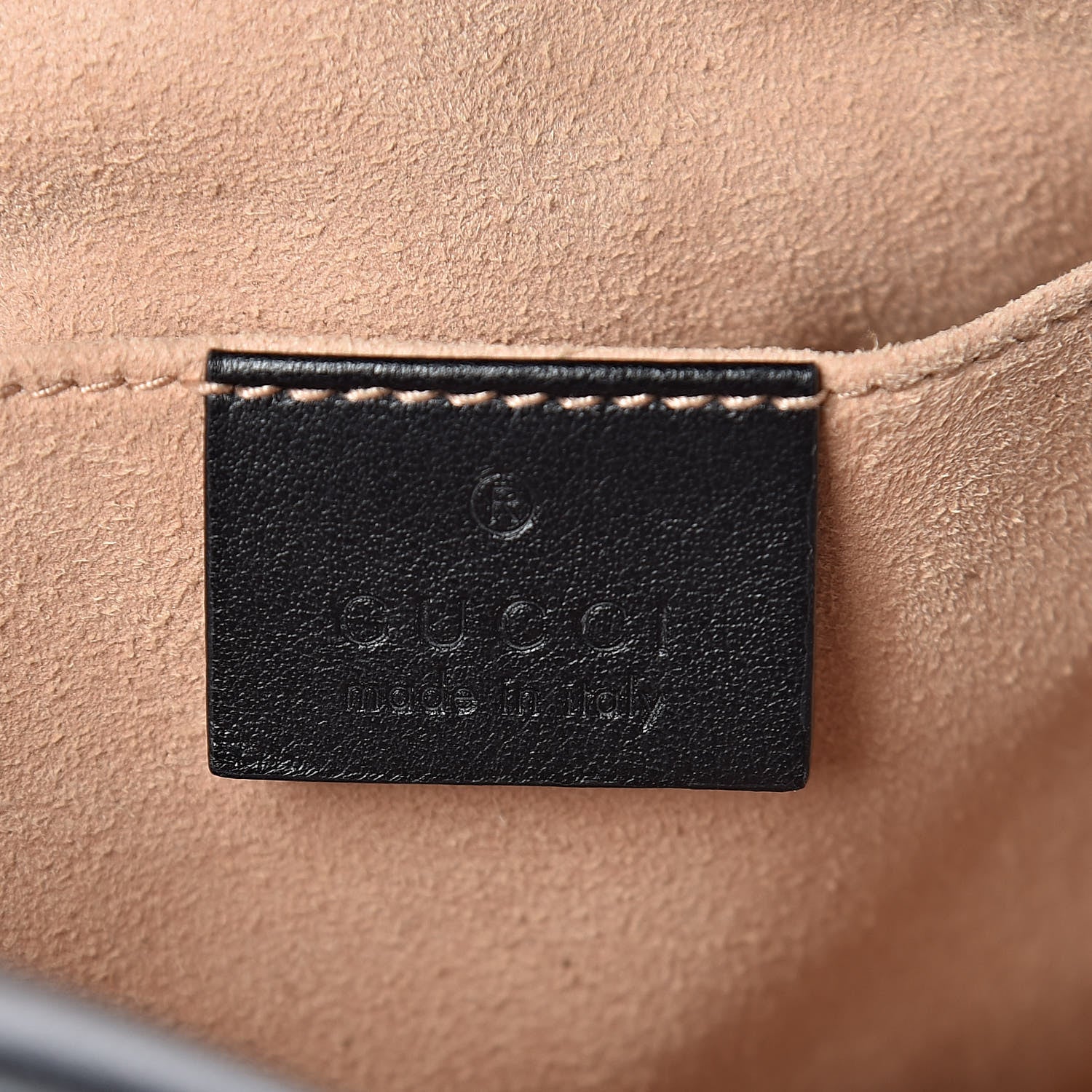 Gucci Calfskin Matelasse Small GG Marmont Chain Shoulder Bag Black 6 of 10