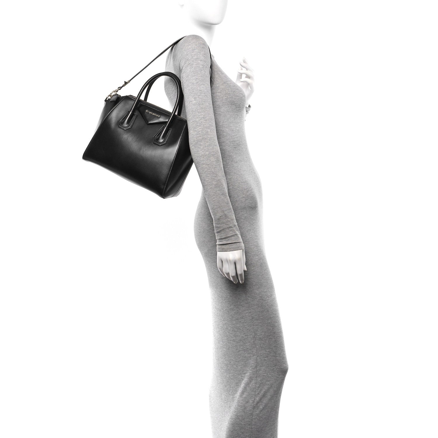 Givenchy Shiny Lord Calfskin Small Antigona Black 2 of 18