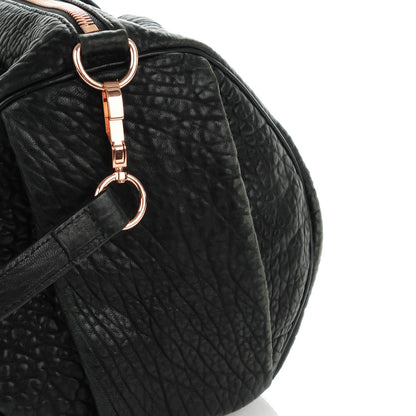 Alexander Wang Pebbled Lambskin Rocco Black Rose Gold Hardware 10 of 10