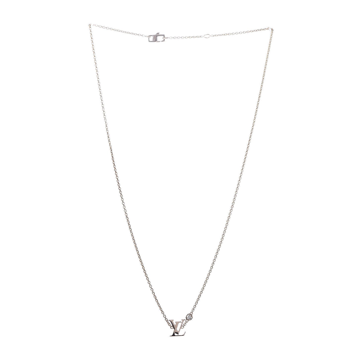 18K Pink Gold Diamond Idylle Blossom LV Pendant Necklace