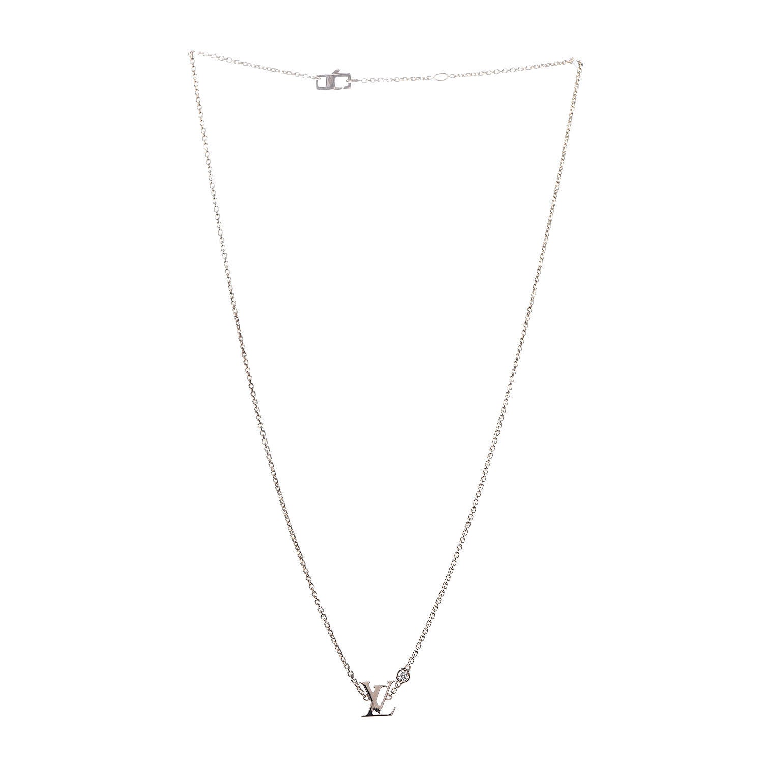 Louis Vuitton 18K Pink Gold Diamond Idylle Blossom LV Pendant Necklace 3 of 4