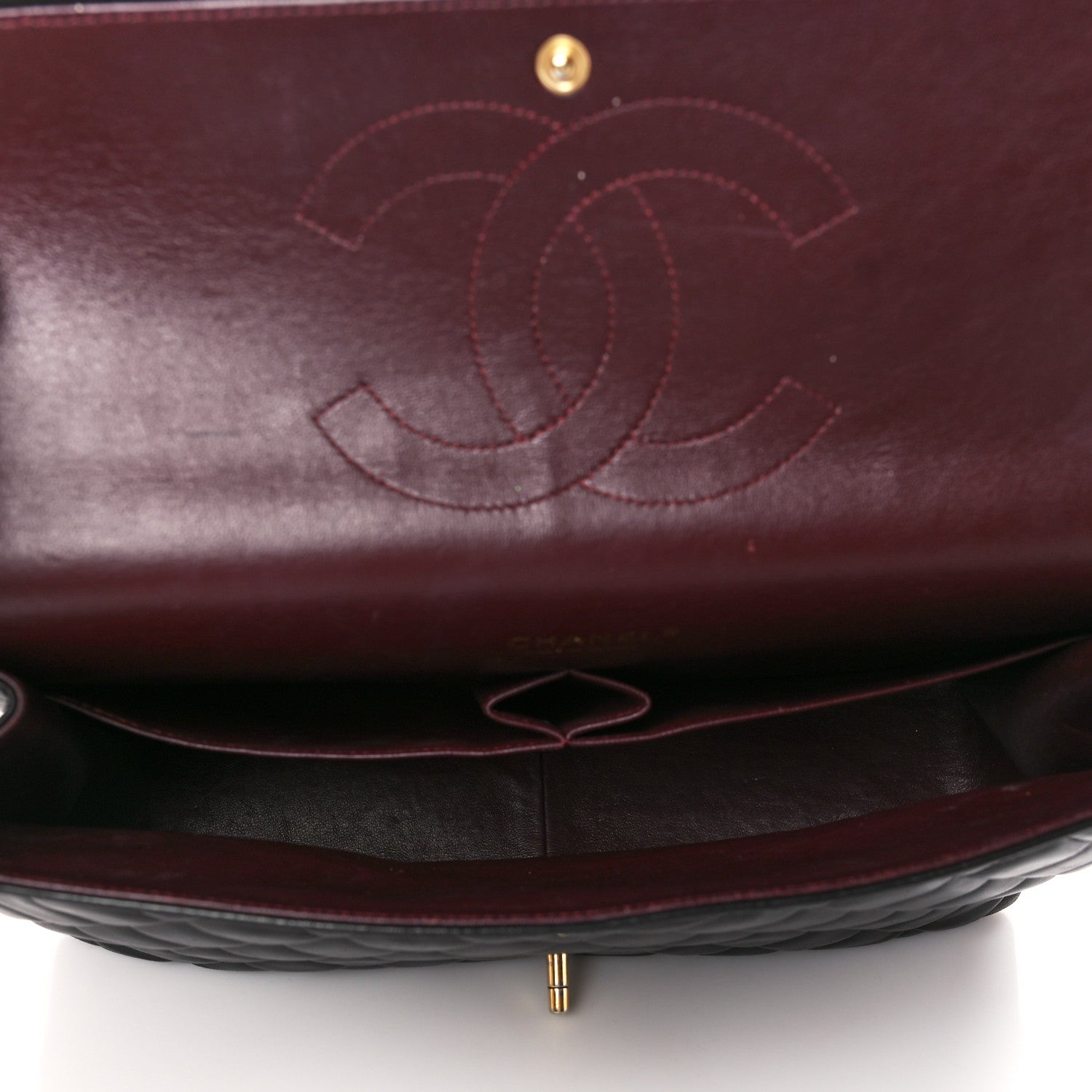 Chanel Lambskin Quilted Maxi Double Flap Black 5 of 11