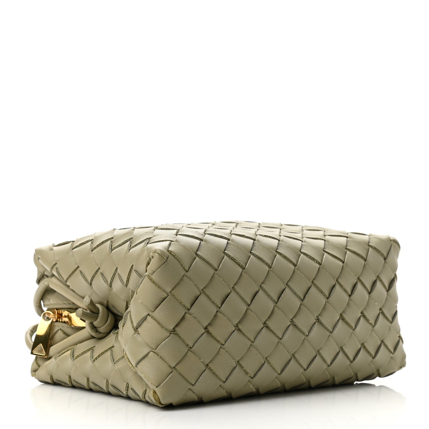 Nappa Intrecciato Small Loop Camera Bag Travertine