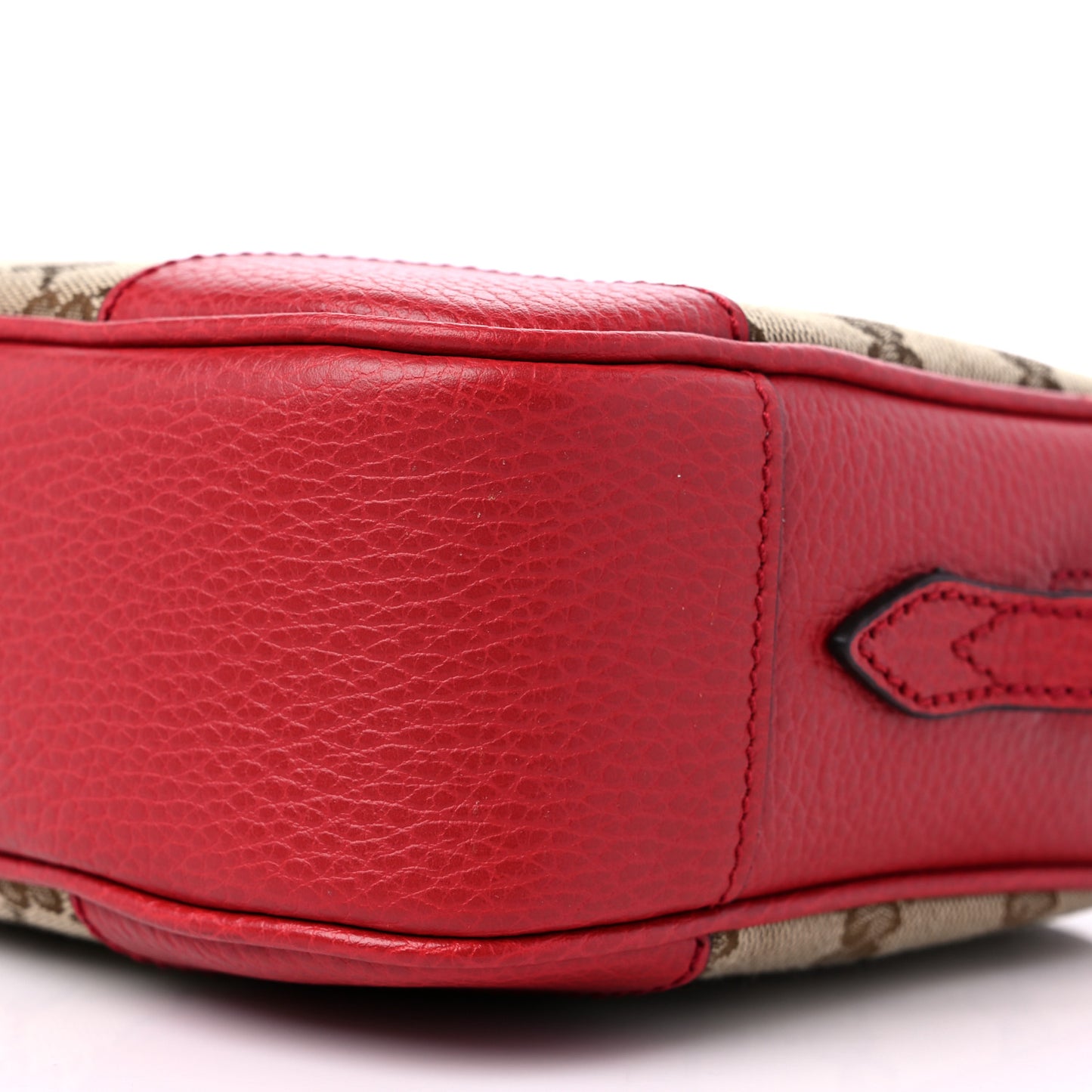 Monogram Mini Bree Messenger Bag Red