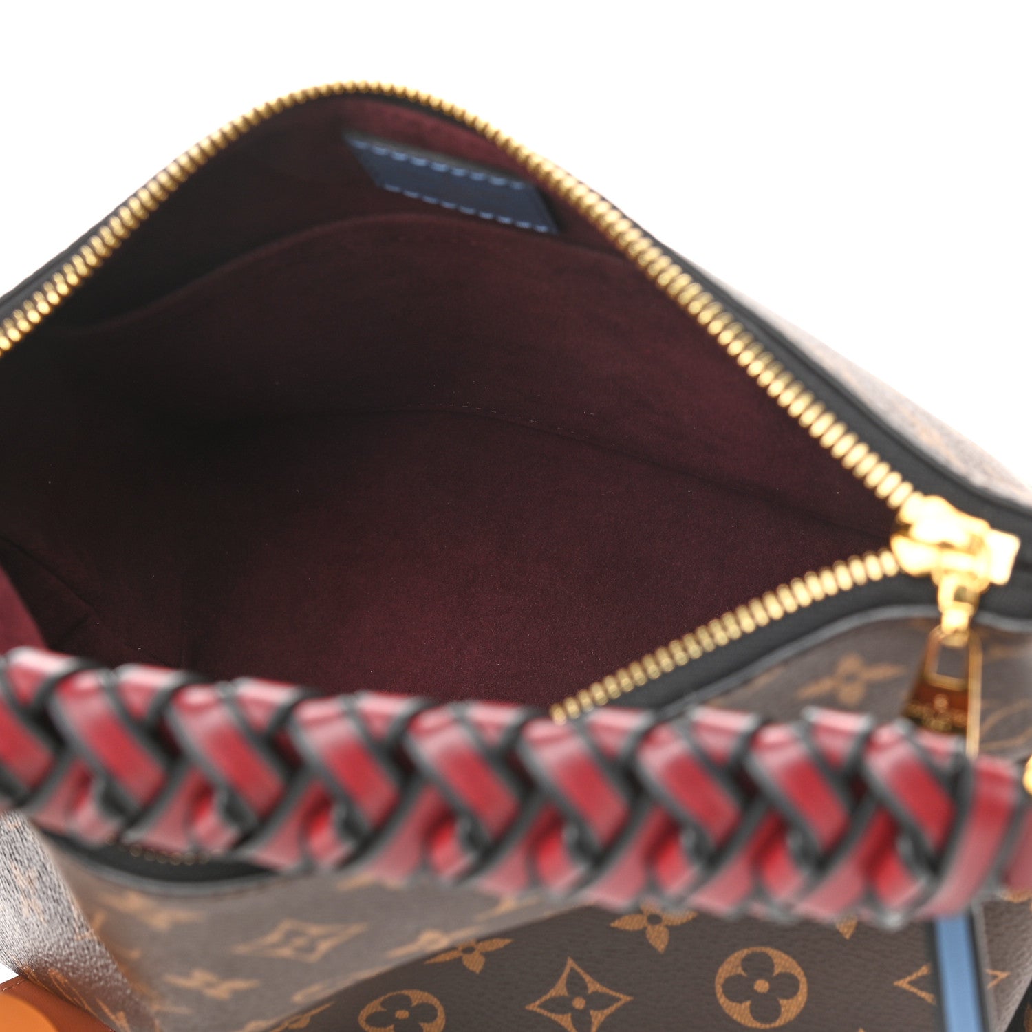 Louis Vuitton Monogram Beaubourg Hobo Mini Bordeaux Red Peach Safran Blue Jean Blue 5 of 9