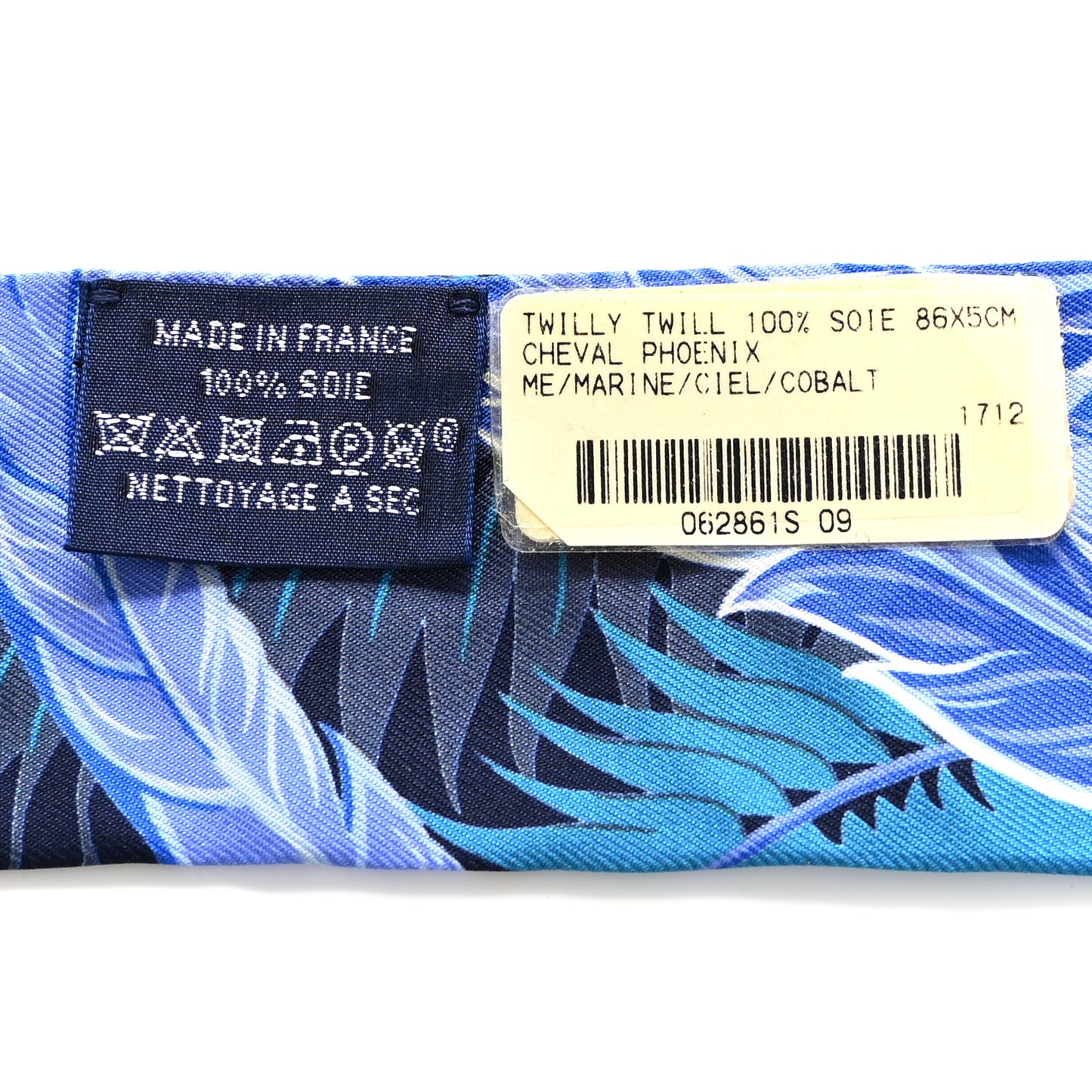 Silk Cheval Phoenix Twilly Marine Ciel Cobalt