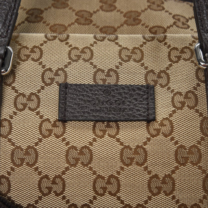 Gucci Monogram Dollar Calfskin Boston Duffle Bag Beige Ebony Testa di Moro Marrone Scuro 8 of 8