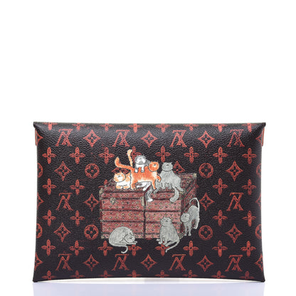 Louis Vuitton Catogram Kirigami Pochette Set Marron White Black 8 of 12