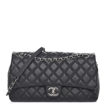 Chanel Caviar Quilted Jumbo Easy Flap Black 1 of 7