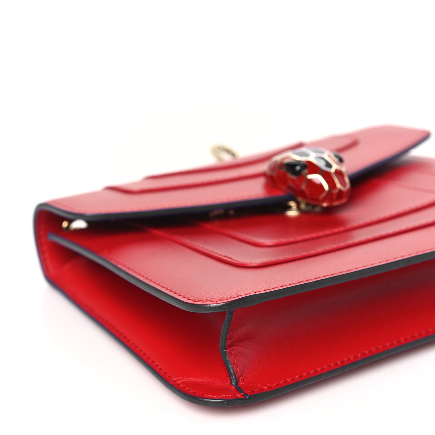 Bulgari Calfskin Serpenti In Love Forever Crossbody Bag Red 8 of 9