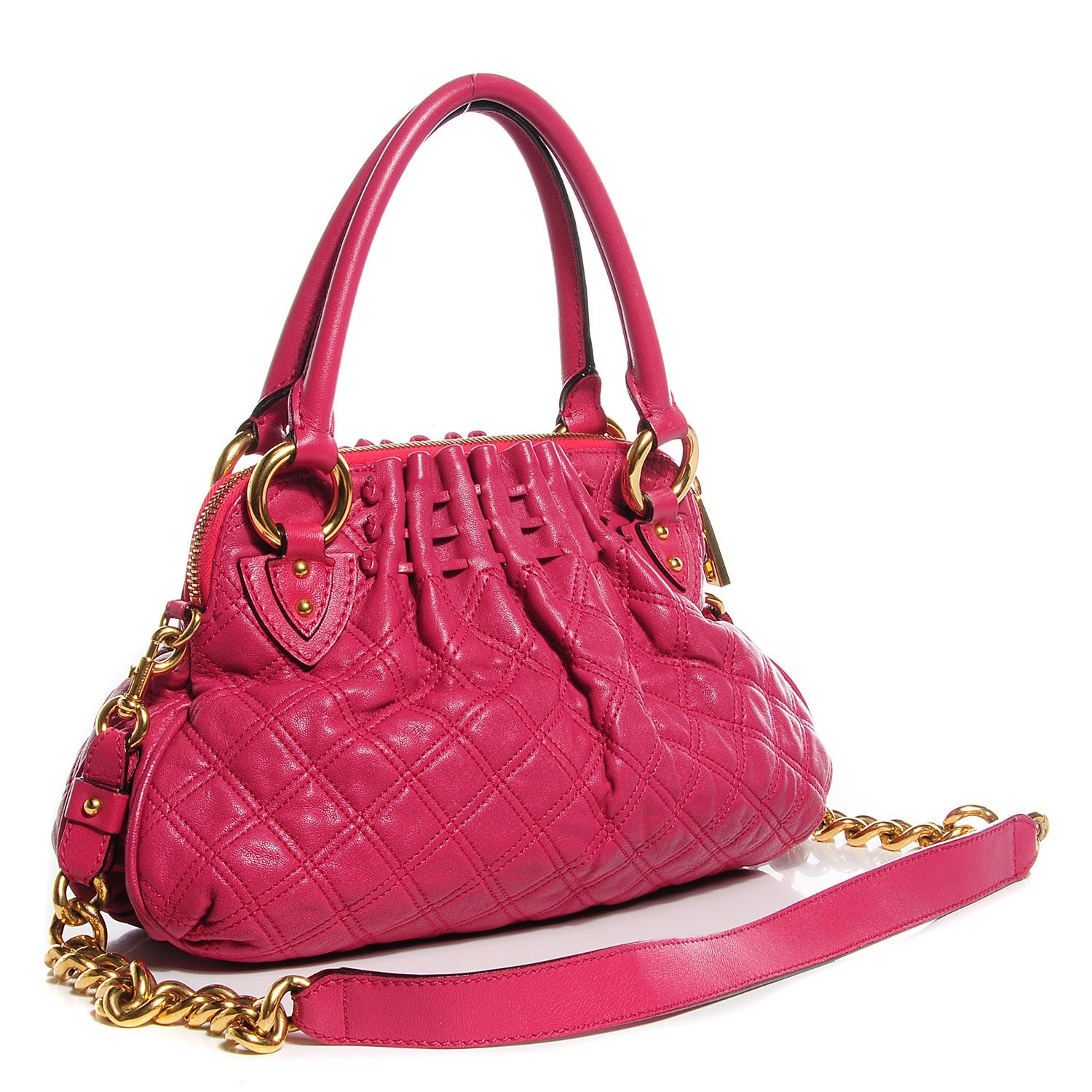 Marc Jacobs Lambskin Quilted Small Cecilia Pink 3 of 9