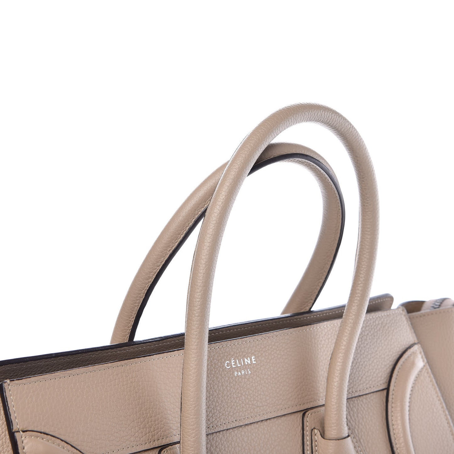 Drummed Calfskin Mini Luggage Dune
