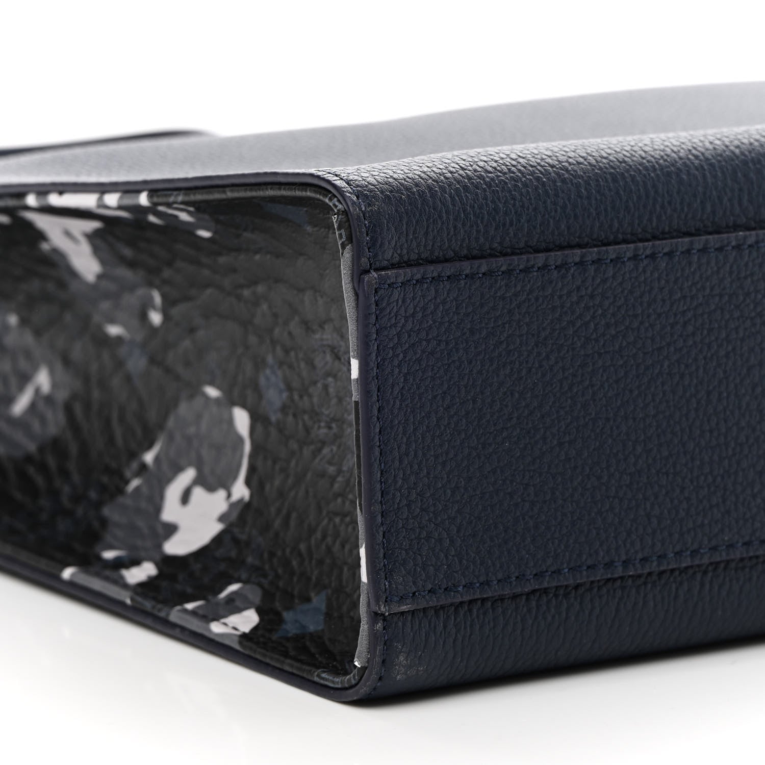 MCM Calfskin Small Portuna Tote Black 7 of 8