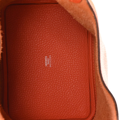 Hermes Taurillon Clemence Picotin Lock 18 PM Orange Poppy 5 of 12