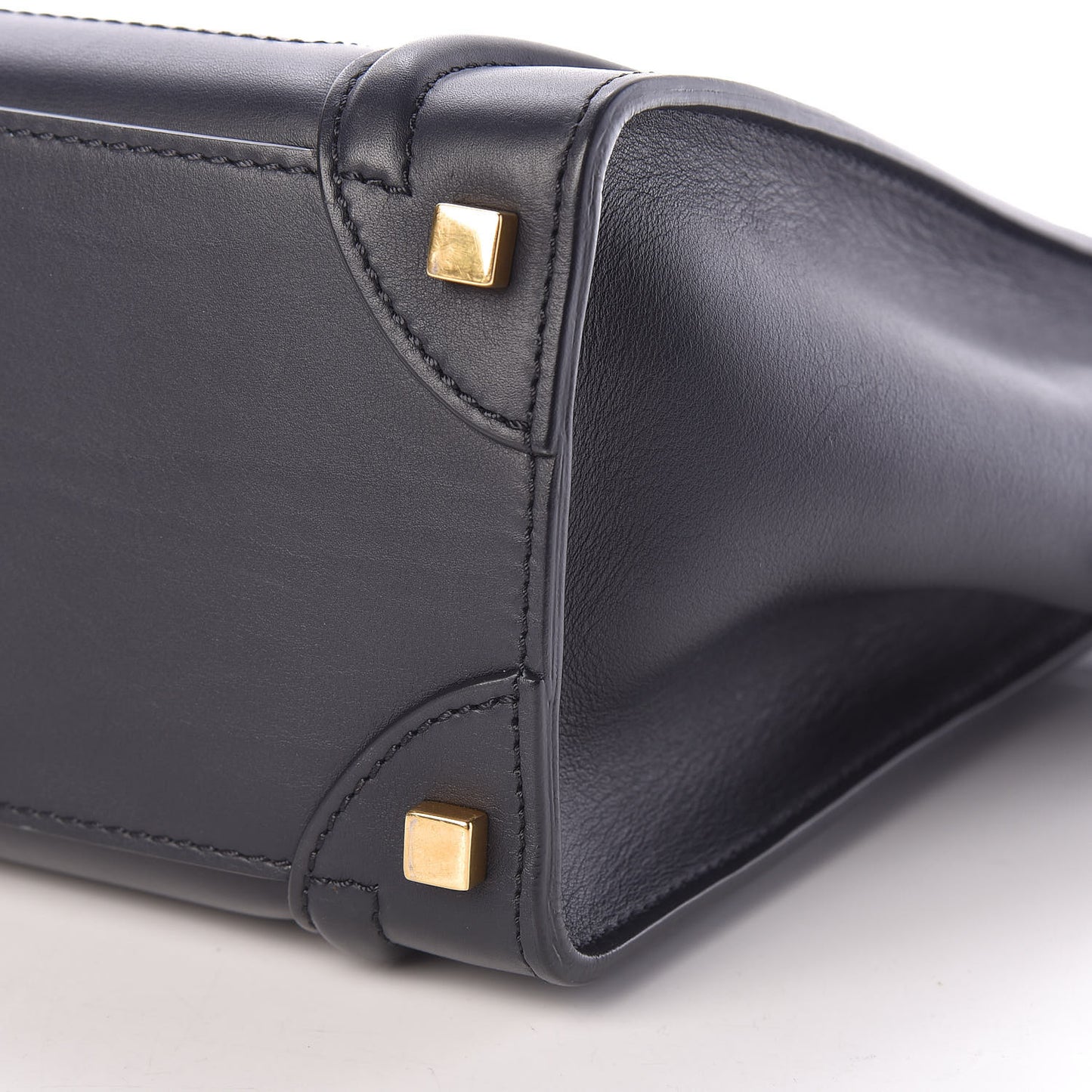 Smooth Calfskin Micro Luggage Navy Blue