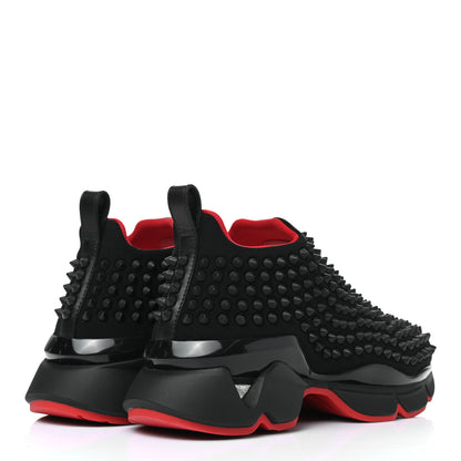 Christian Louboutin Neoprene Spike Sock Donna Flat Sneakers 35.5 Black 4 of 10